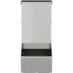vidaXL Comedero para Conejos Plateado 12,5 x 26 x 28,5 cm Acero galvanizado Clearance