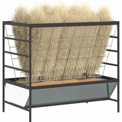 vidaXL Comedero para Ganado Plateado 100 x 60 x 90 cm Acero galvanizado Hot