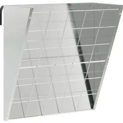 vidaXL Comedero para Heno Colgante Plateado 61 x 33 x 66 cm Acero galvanizado Discount
