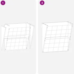 vidaXL Comedero para Heno Colgante Plateado 61 x 33 x 66 cm Acero galvanizado Discount
