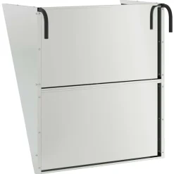 vidaXL Comedero para Heno Colgante Plateado 61 x 33 x 66 cm Acero galvanizado Discount