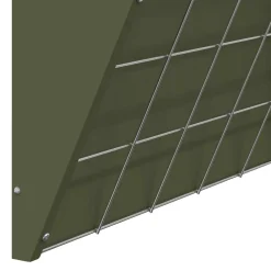 vidaXL Comedero para Heno Colgante 61 x 33 x 66 cm Verde oliva