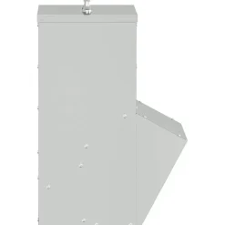 vidaXL Productos Para Mascotas-Comedero para pollos Plateado 20 x 25 x 35 cm