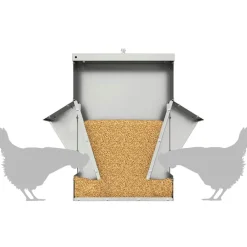 vidaXL Productos Para Mascotas-Comedero para pollos 40,5 x 45 x 41 cm