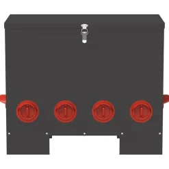 vidaXL Comedero para pollos 60,5 x 29 x 51 cm Negro Best