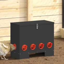 vidaXL Productos Para Mascotas-Comedero para pollos 2 pcs 60,5 x 29 x 51 cm