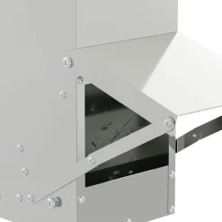 vidaXL Comedero para pollos Plateado 13 x 12 x 51 cm Acero galvanizado Best