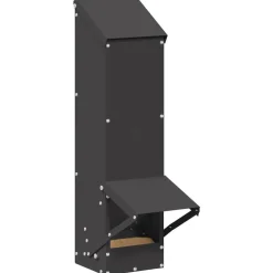 vidaXL Comedero para pollos 13 x 12 x 51 cm Negro Clearance