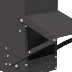 vidaXL Comedero para pollos 13 x 12 x 51 cm Negro Clearance