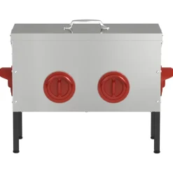 vidaXL Productos Para Mascotas-Comedero para pollos Plateado 41,5 x 20,5 x 33 cm