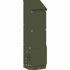 vidaXL Comedero para pollos 13 x 12 x 51 cm Verde oliva New