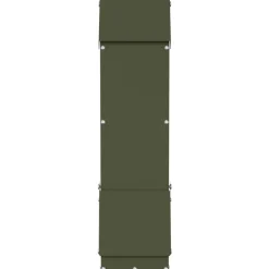 vidaXL Comedero para pollos 13 x 12 x 51 cm Verde oliva New