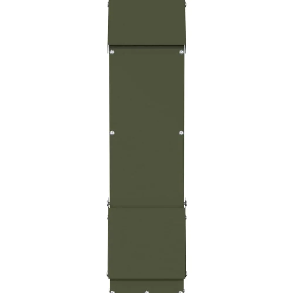 vidaXL Comedero para pollos 13 x 12 x 51 cm Verde oliva New