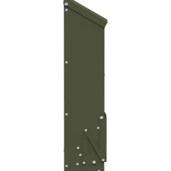 vidaXL Comedero para pollos 13 x 12 x 51 cm Verde oliva New