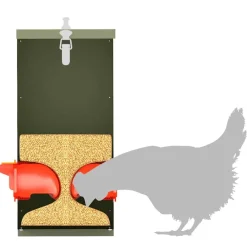 vidaXL Productos Para Mascotas-Comedero para pollos 32,5 x 20,5 x 43 cm
