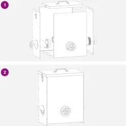 vidaXL Productos Para Mascotas-Comedero para pollos 32,5 x 20,5 x 43 cm