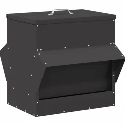 vidaXL Comedero para pollos 40,5 x 45 x 41 cm Negro Hot