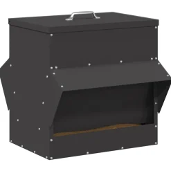 vidaXL Comedero para pollos 40,5 x 45 x 41 cm Negro Hot