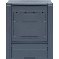 vidaXL Jardín-Compostador de jardín gris 60x60x73 cm 260 L
