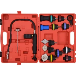 vidaXL Comprobador presión circuito refrigeración y radiador 18 piezas Outlet