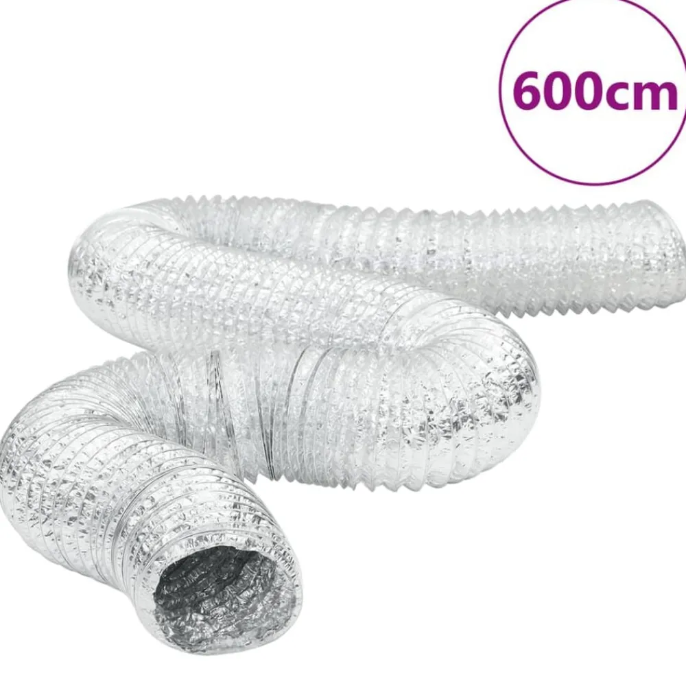 vidaXL Ventilación Y Calefacción-Conducto de ventilación de aluminio 6 m Ø10 cm