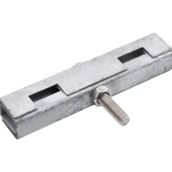 vidaXL Conector de enrejados en U para jardín 10 sets Plateado Outlet