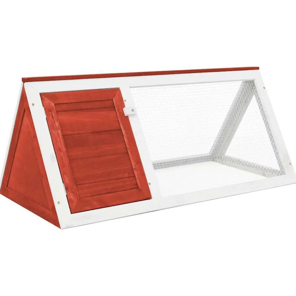 vidaXL Productos Para Mascotas-Conejera jaula de animales de madera