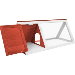 vidaXL Productos Para Mascotas-Conejera jaula de animales de madera