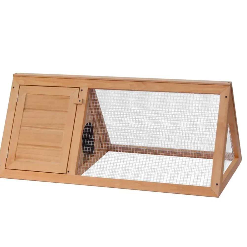 vidaXL Productos Para Mascotas-Conejera jaula de animales de madera