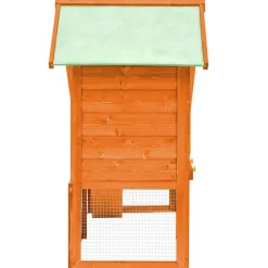 vidaXL Productos Para Mascotas-Conejera madera maciza de abeto 140x63x120 cm