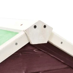 vidaXL Conejera madera maciza de abeto blanco y moca 140x63x120 cm mocha y blanco Discount