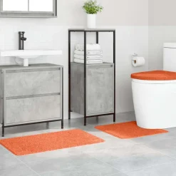 vidaXL Accesorios Para El Baño-Conjunto de alfombra de baño antideslizante 3 pcs PP