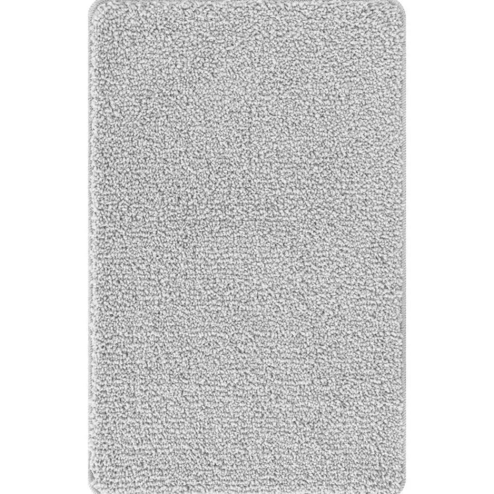 vidaXL Conjunto de alfombra de baño antideslizante 3 pcs PP Gris