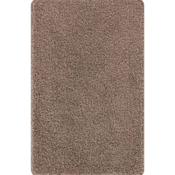 vidaXL Accesorios Para El Baño-Conjunto de alfombra de baño antideslizante 3 pcs Marrón PP