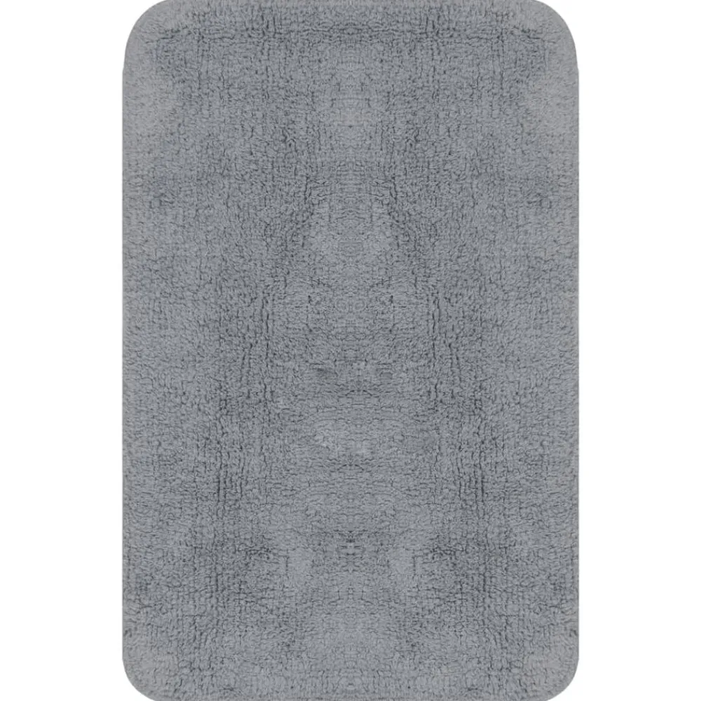 vidaXL Accesorios Para El Baño-Conjunto de alfombrillas de baño de tela 3 piezas