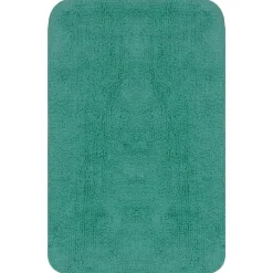 vidaXL Conjunto de alfombras de baño de tela 2 piezas turquesa Tuquesa Clearance