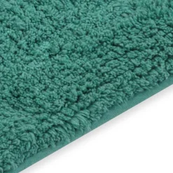 vidaXL Conjunto de alfombras de baño de tela 2 piezas turquesa Tuquesa Clearance