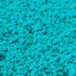 vidaXL Conjunto de alfombra de baño antideslizante 3 pcs PP Tuquesa Sale