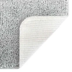 vidaXL Conjunto de alfombra de baño antideslizante 2 pcs PP Gris Online