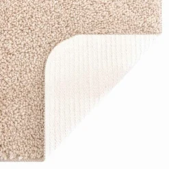 vidaXL Conjunto de alfombra de baño antideslizante 2 pcs PP Crema Hot