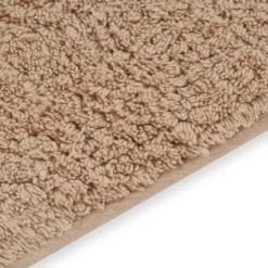 vidaXL Conjunto de alfombrillas de baño de tela 2 piezas Beige Clearance