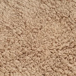 vidaXL Conjunto de alfombrillas de baño de tela 2 piezas Beige Clearance