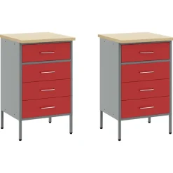 vidaXL Accesorios De Bricolaje-Conjunto de armarios de trabajo con cajón Manual 5 pcs