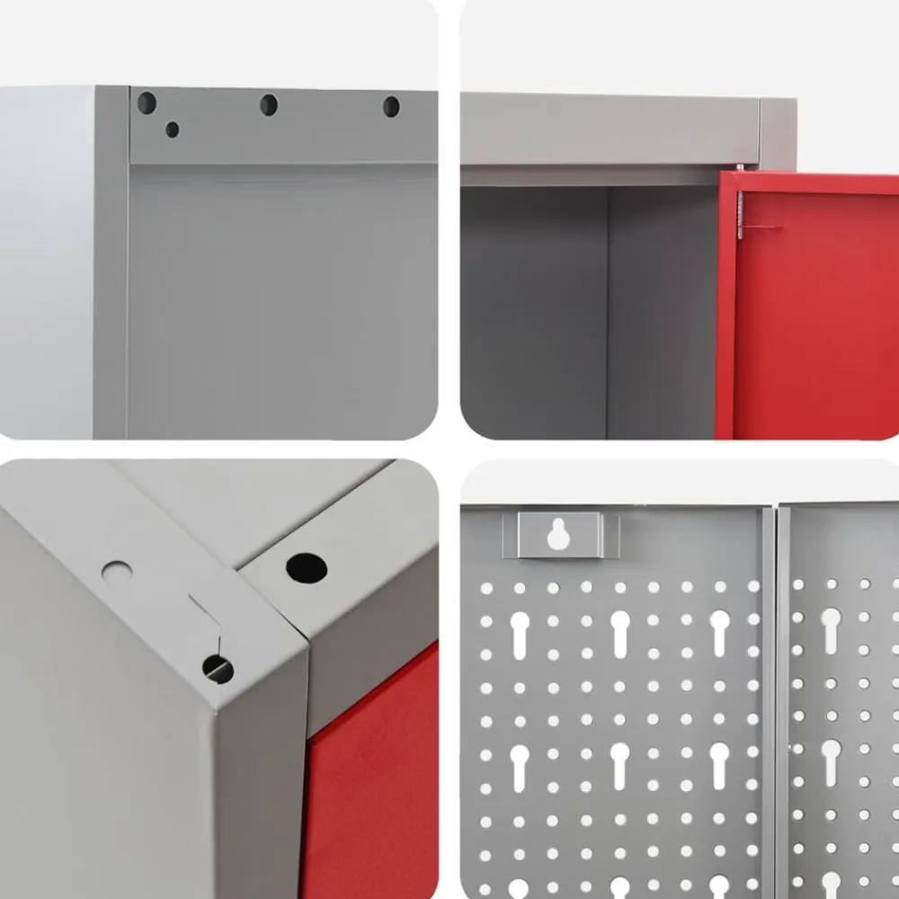 vidaXL Accesorios De Bricolaje-Conjunto de armarios de trabajo con cajón Manual 5 pcs