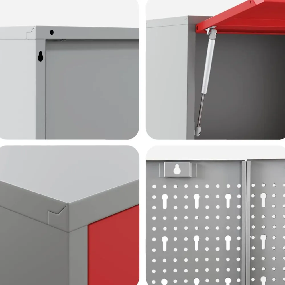 vidaXL Accesorios De Bricolaje-Conjunto de armarios de trabajo con cajón Manual 5 pcs
