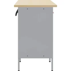 vidaXL Conjunto de armarios de trabajo con cajón 5 pcs y Gris Negro