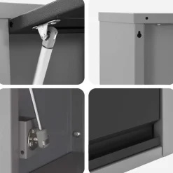 vidaXL Accesorios De Bricolaje-Conjunto de armarios de trabajo con cajón Manual 10 pcs