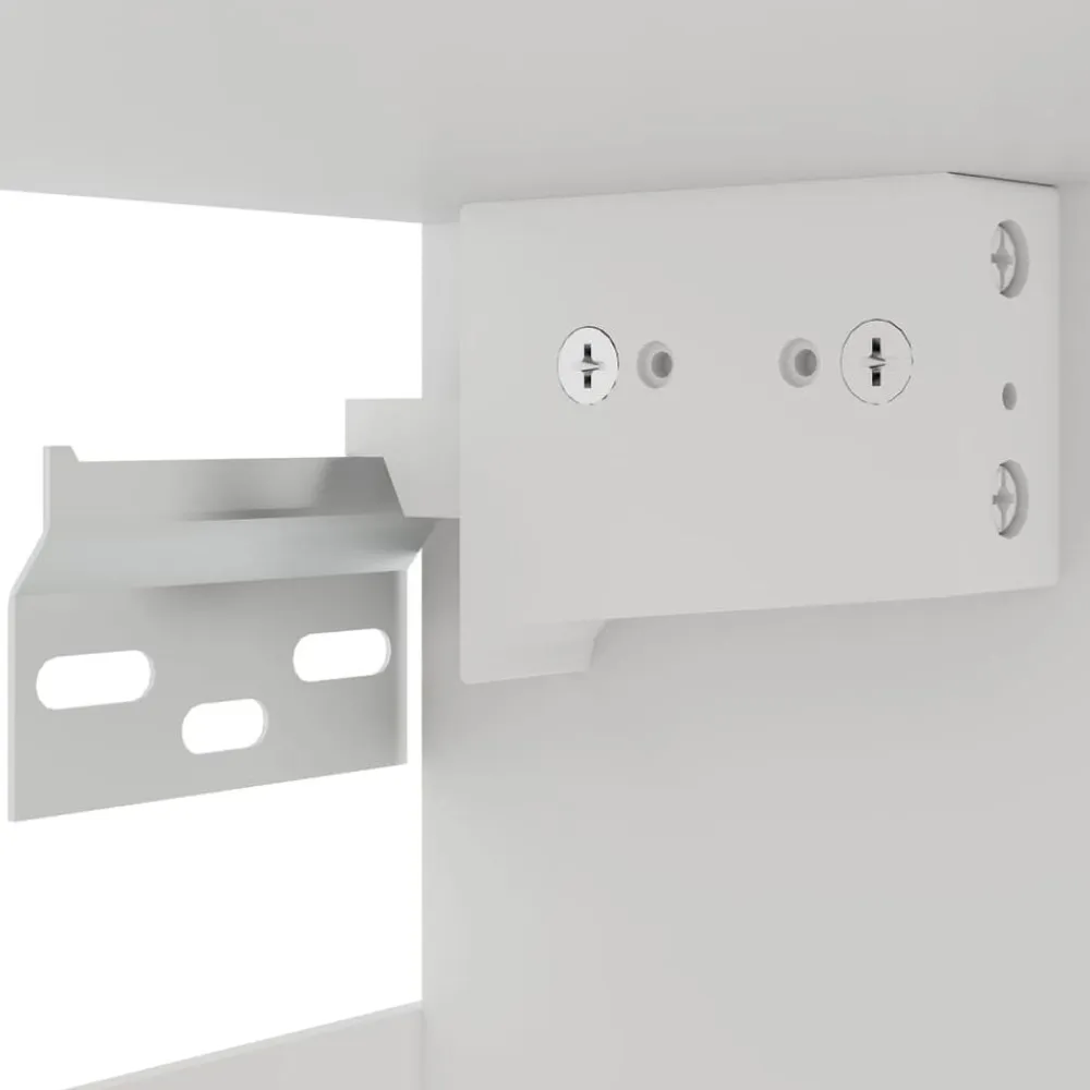 vidaXL Armarios Y Almacenamiento-Conjunto de armarios de cocina de 4 piezas "Lyon" de en madera de ingeniería blanca