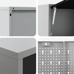 vidaXL Accesorios De Bricolaje-Conjunto de armarios de trabajo con cajón Manual 5 pcs