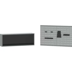 vidaXL Accesorios De Bricolaje-Conjunto de armarios de trabajo con cajón Manual 5 pcs
